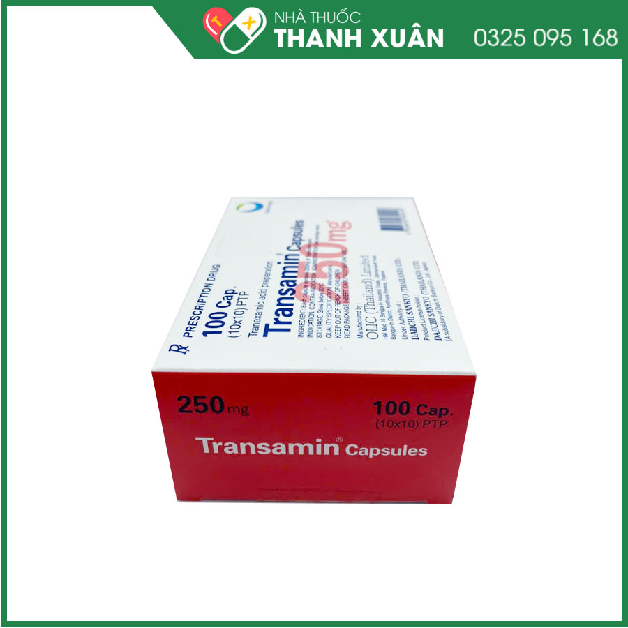 Transamin điều trị chảy máu do tăng tiêu fibrin